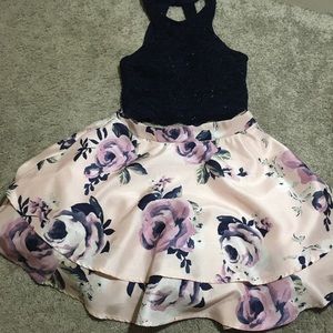 Two Piece Homecoming Dress